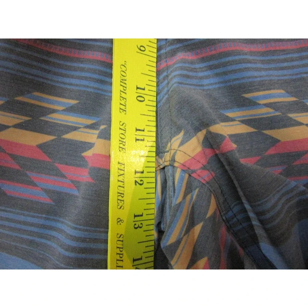 Faherty Board Shorts Mens Medium Multicolor Aztec Stripe Quick Dry Swim Trunks